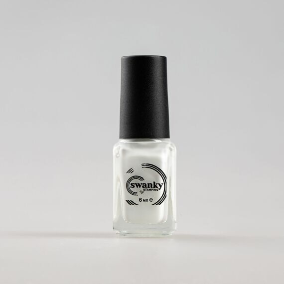 Swanky Stamping, Лак для стемпинга S02 — Белый (6 мл)