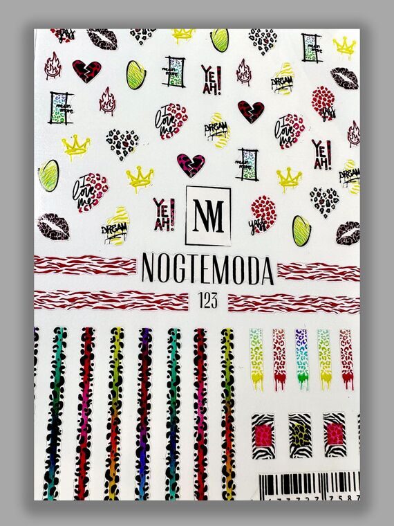 NOGTEMODA наклейка 123